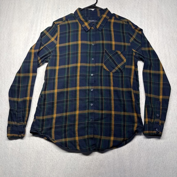 Lucky Brand Tops - Lucky Brand Blue Womens Plaid Flannel long sleeve Top Shirt M Medium
